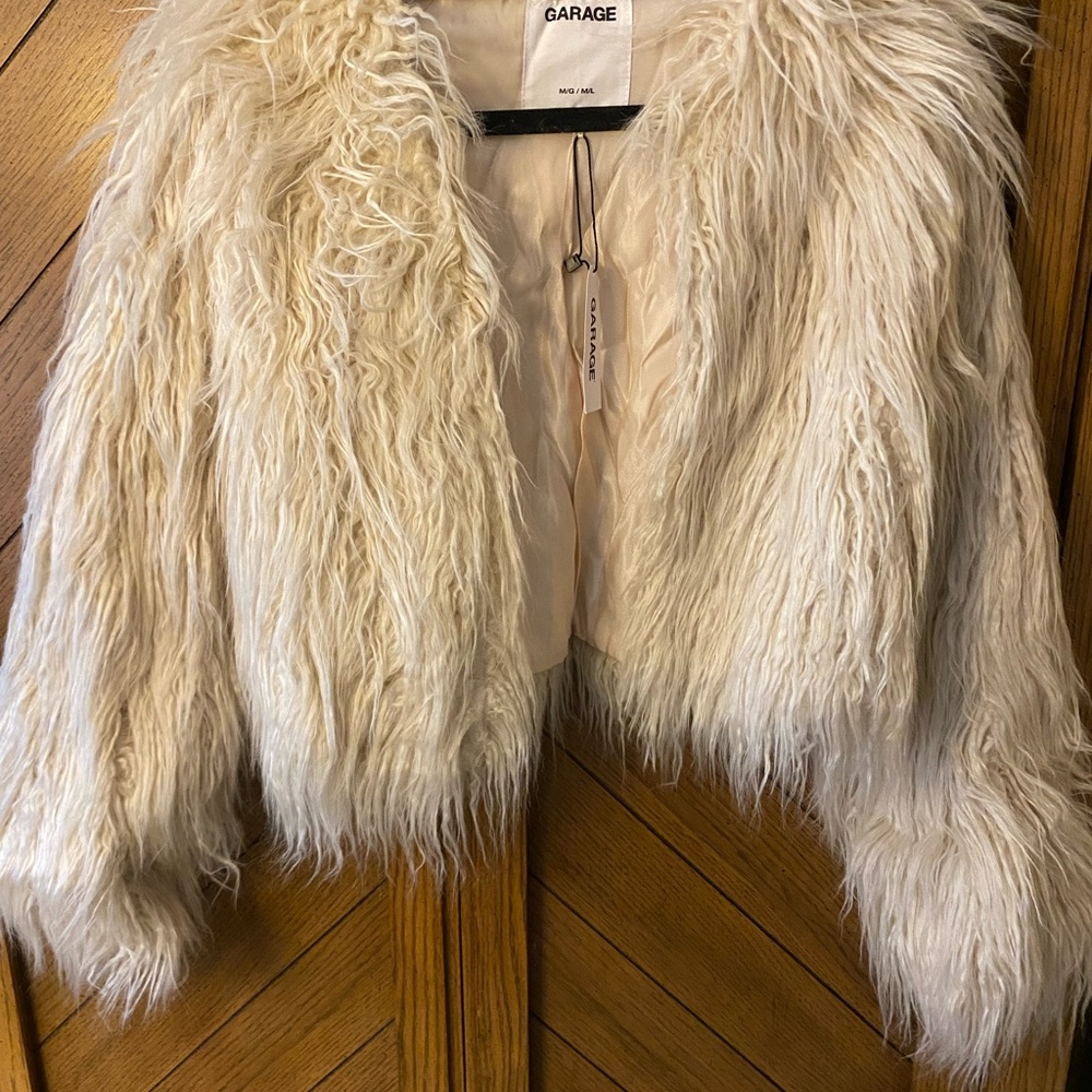 Garage Women's Faux Fur Jacket - Cream